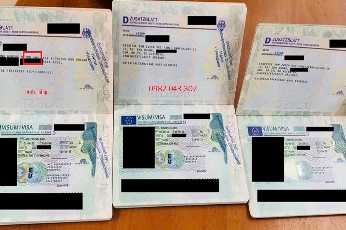 Visa 18 B cả gia đình